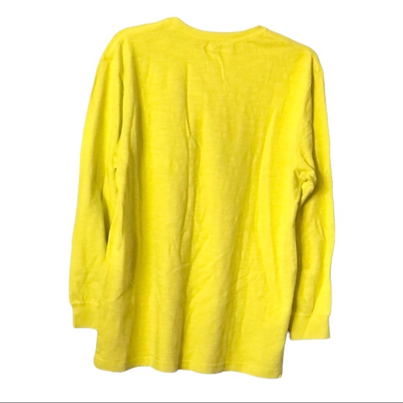 Champion Mens neon yellow Longsleeved Crewneck t-shirt Size XL - Picture 12 of 12